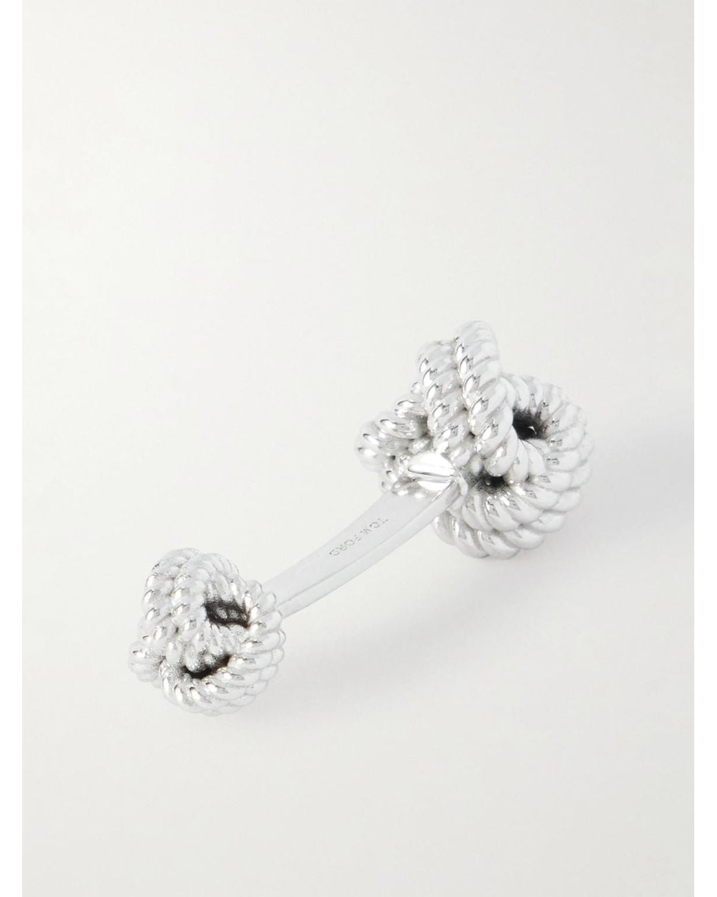 Tom Ford Knot 18-karat White Gold Cufflinks for men
