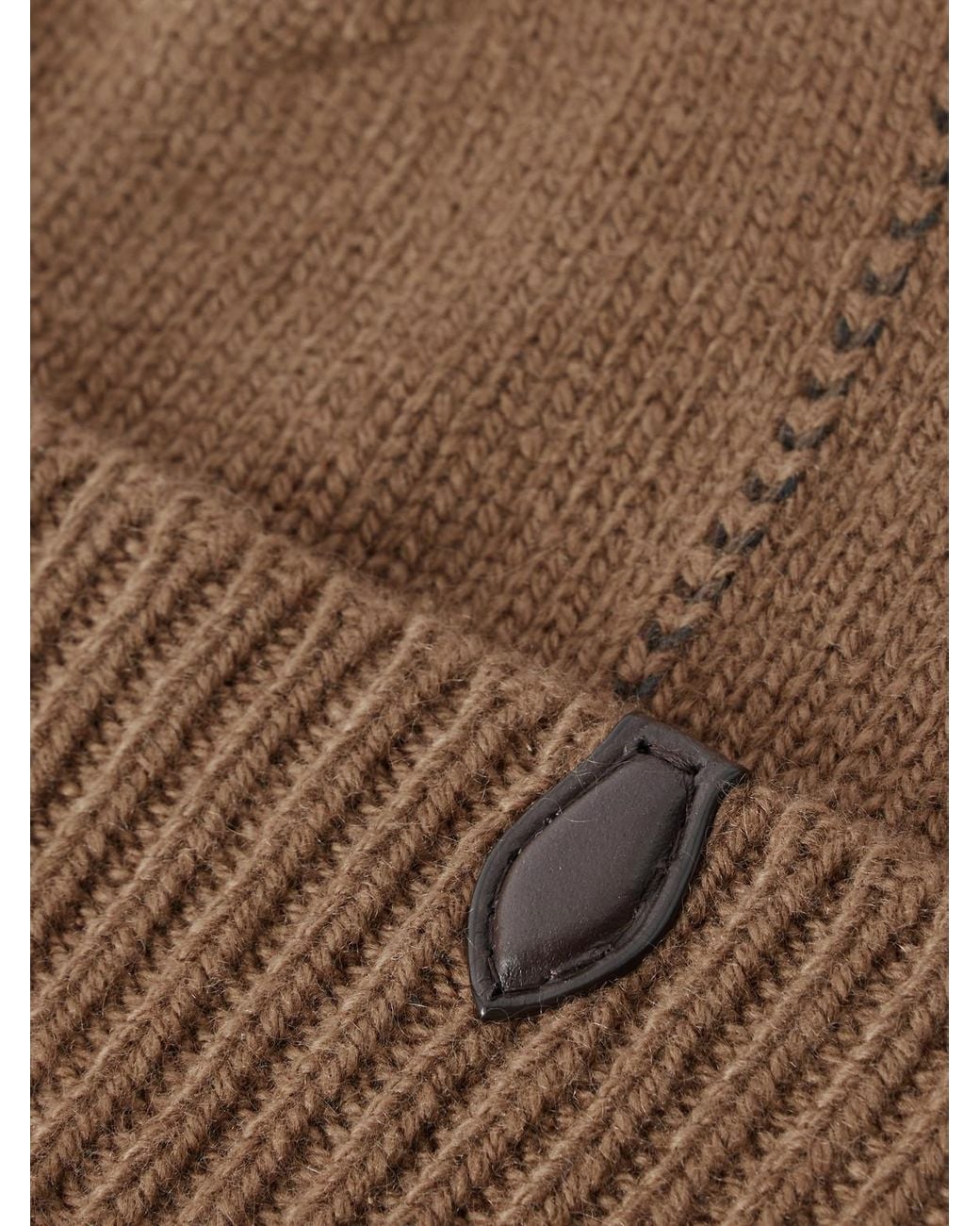 Berluti Brown Cashmere Beanie for men