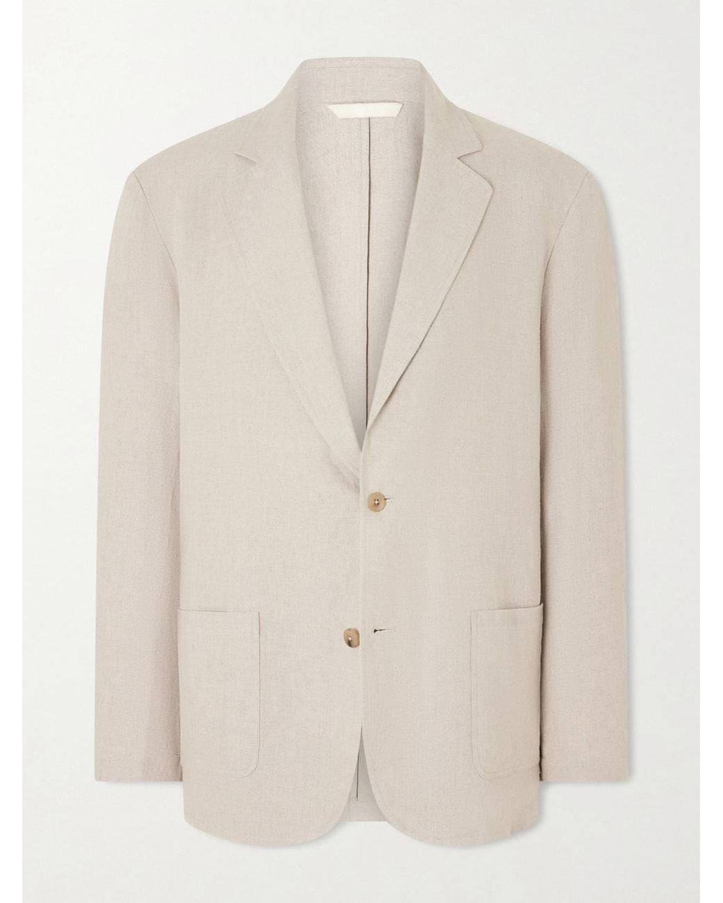 De Bonne Facture Natural Writer's Unstructured Linen Suit Jacket for men