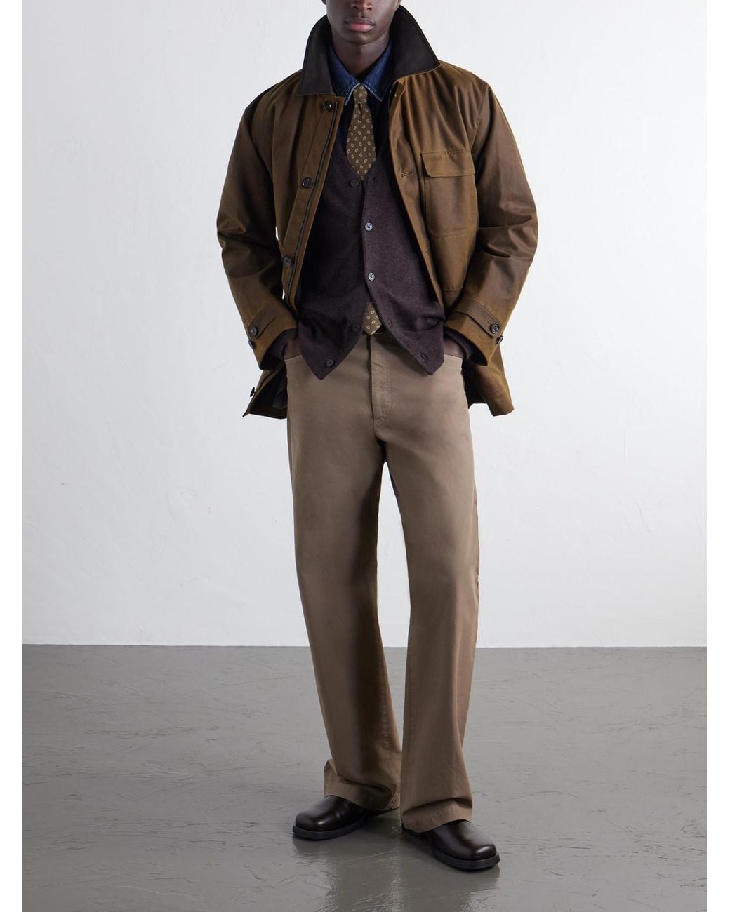 Rag & Bone Blue Vernon Cashmere Cardigan for men