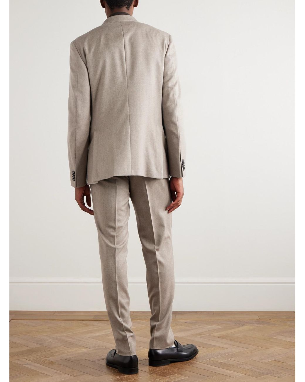 Zegna Natural Wool-gabardine Suit for men