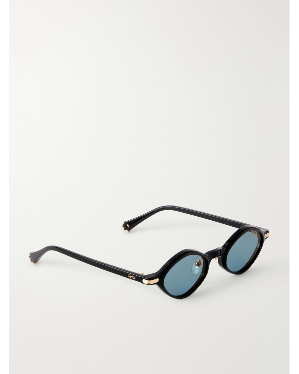 Cartier Black Première De Cartier Round-Frame Recycled-Acetate Sunglasses for men