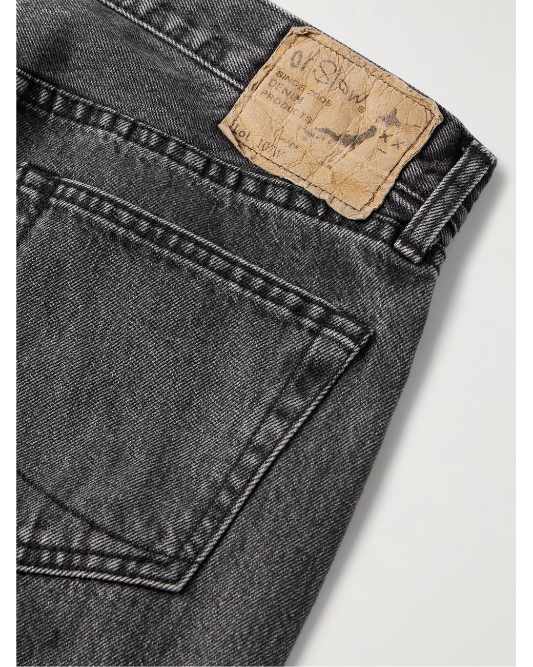 Orslow Gray 107 Slim-Fit Jeans for men