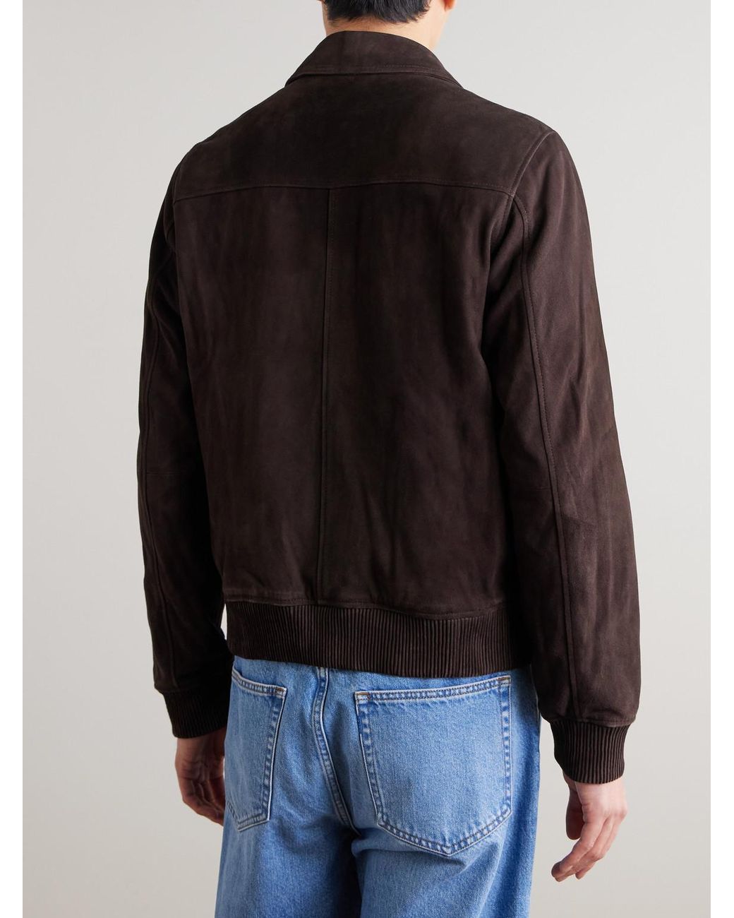NN07 Black Owen 90031 Suede Jacket for men