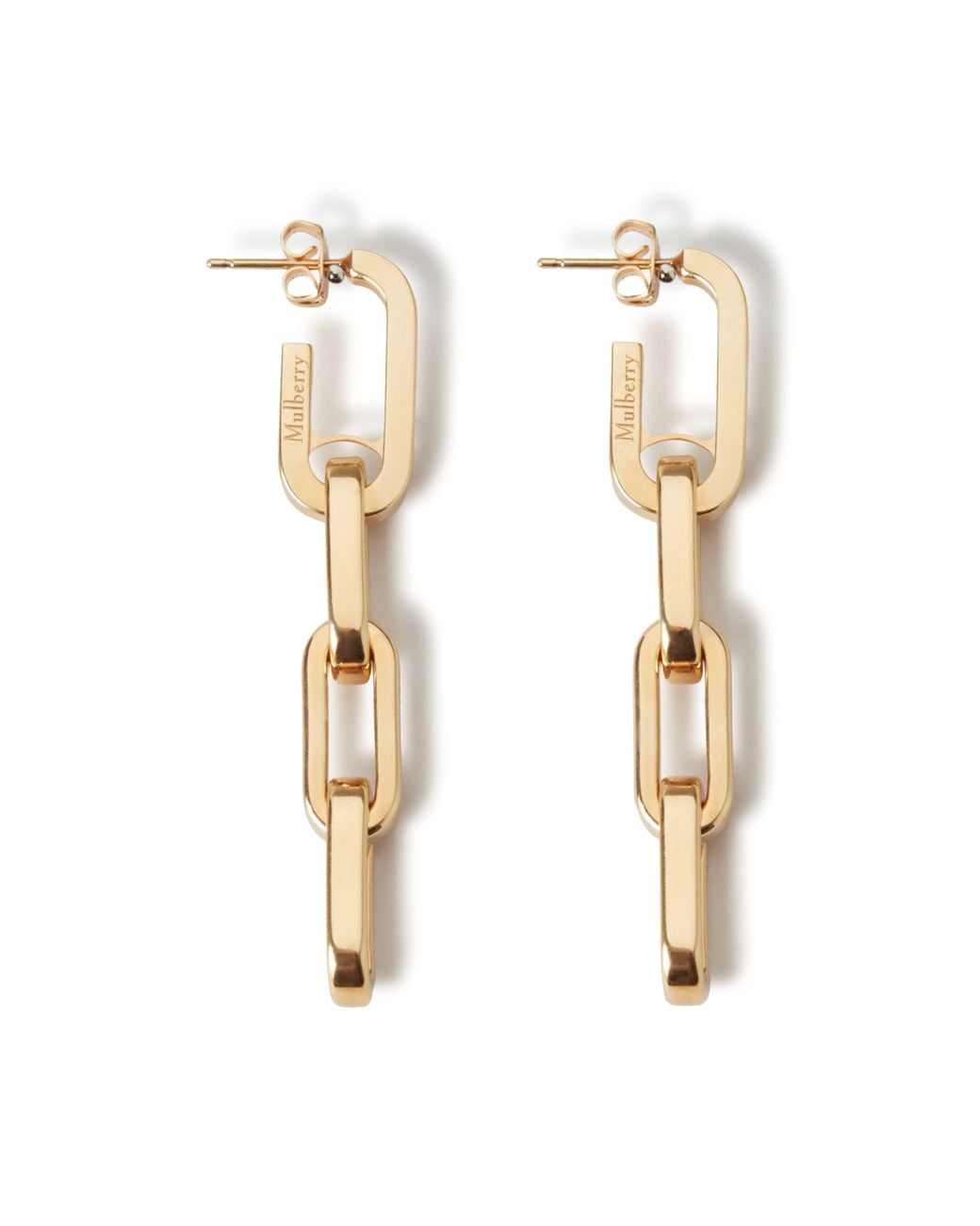 Mulberry Metallic Softie Dropped Earrings