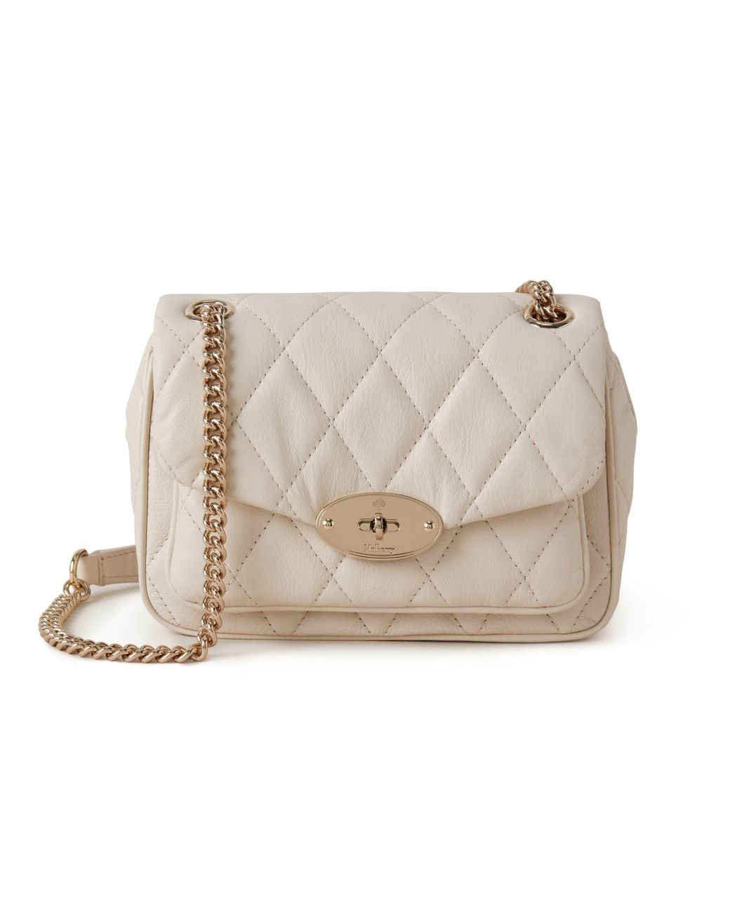 Portal Fellow kok Mulberry Mini Darley Shoulder Bag In Chalk Quilted Shiny Calf | Lyst