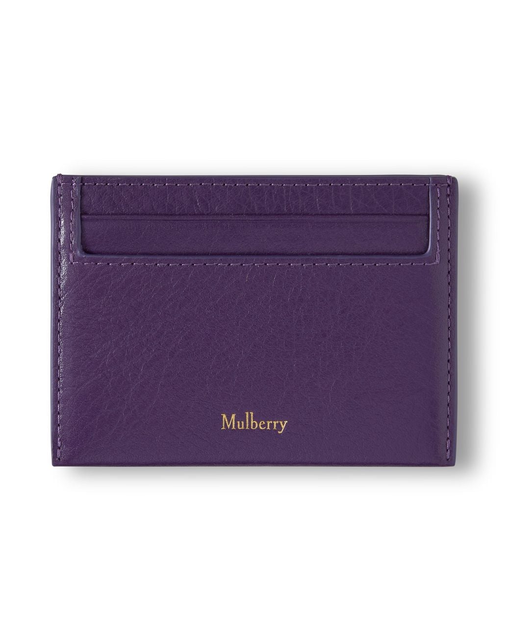 Mulberry Purple Leather Credit Card Slip Amethyst