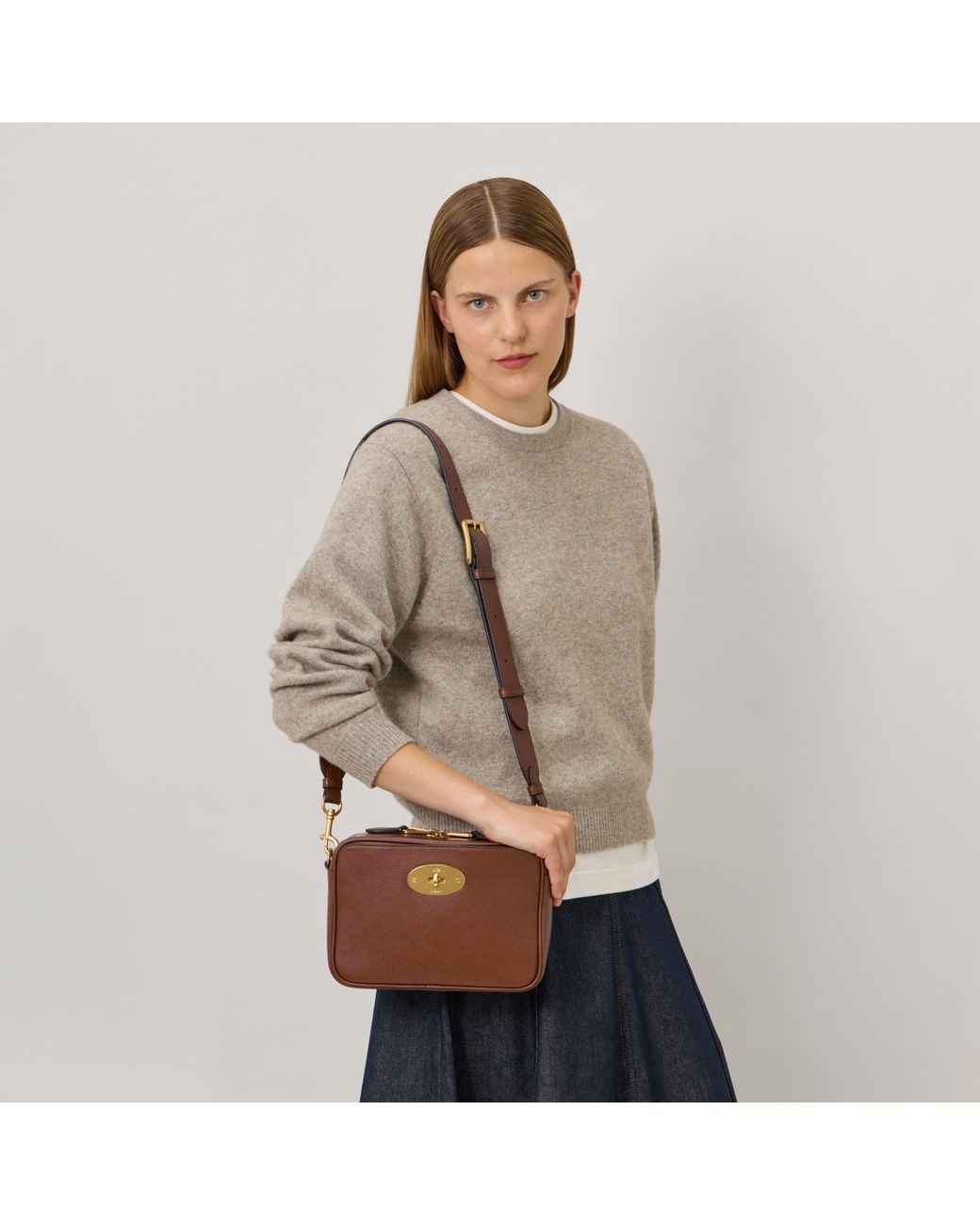 Mulberry Brown Darley Camera Bag Oak