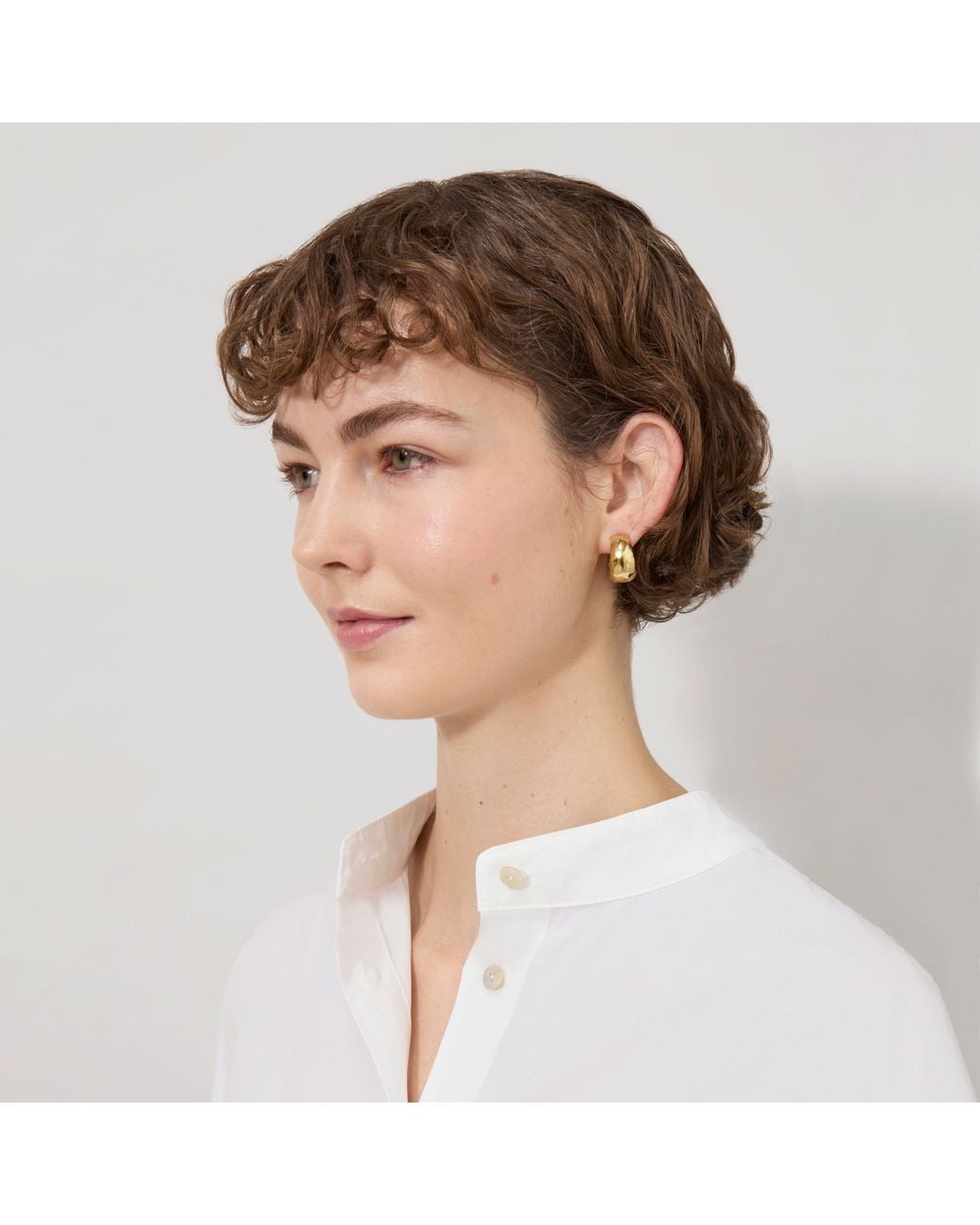 Mulberry Metallic Lana Hoop Earrings Soft