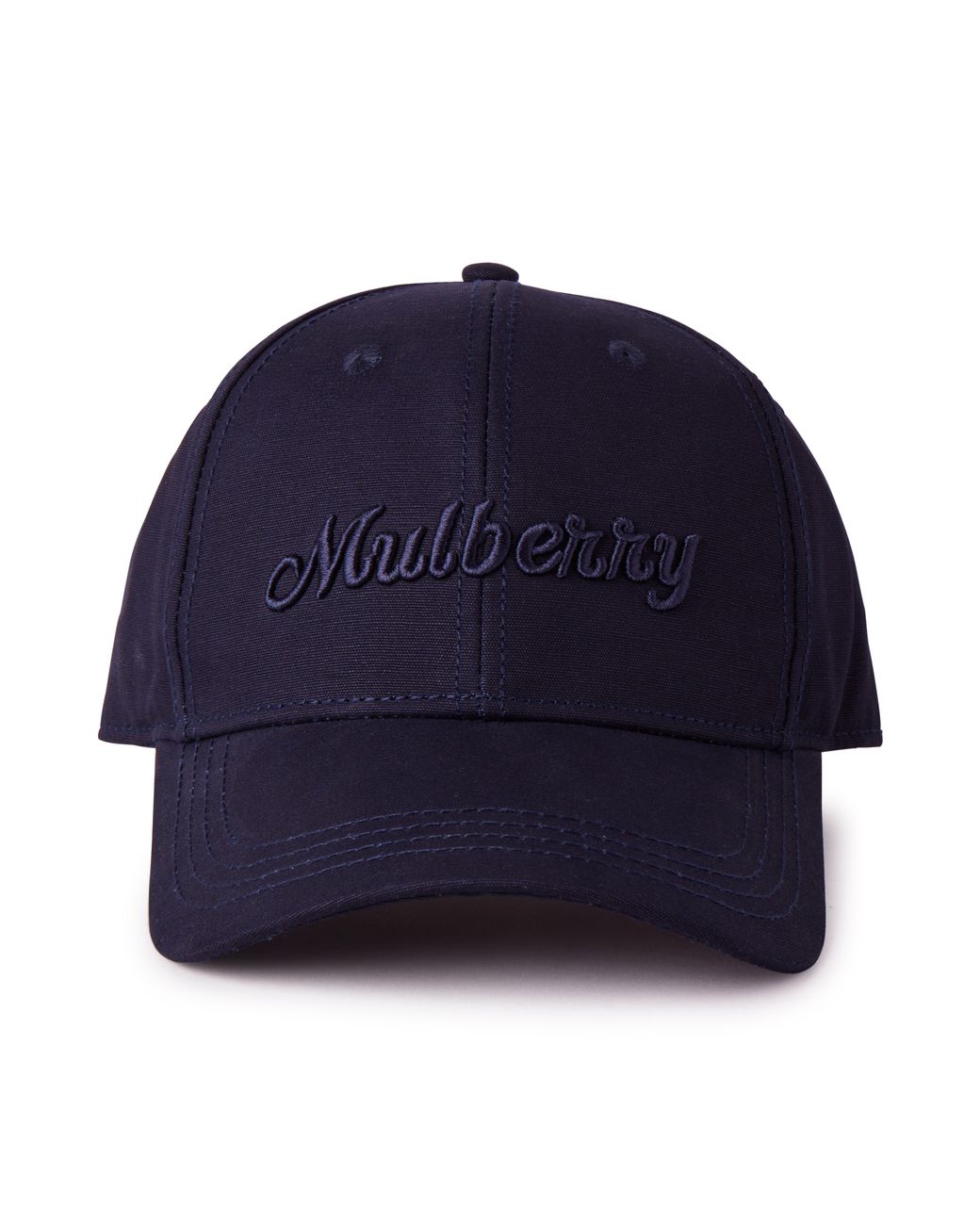 Mulberry Blue Logo Embroidered Baseball Cap Night Sky