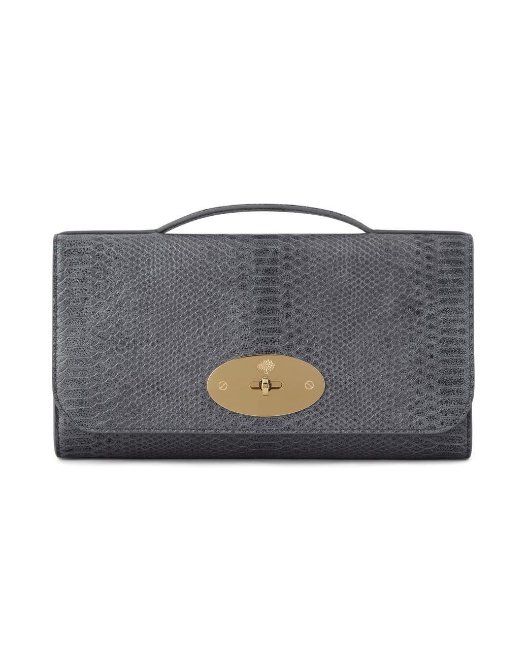 Mulberry Gray Lily Clutch Foggy