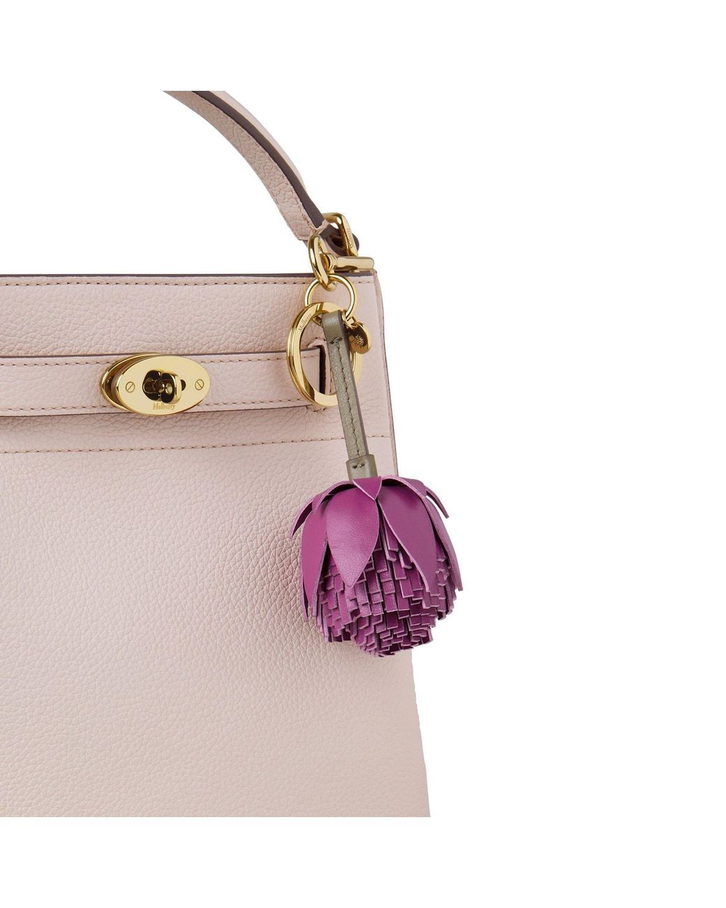 Mulberry Purple Flower Keyring