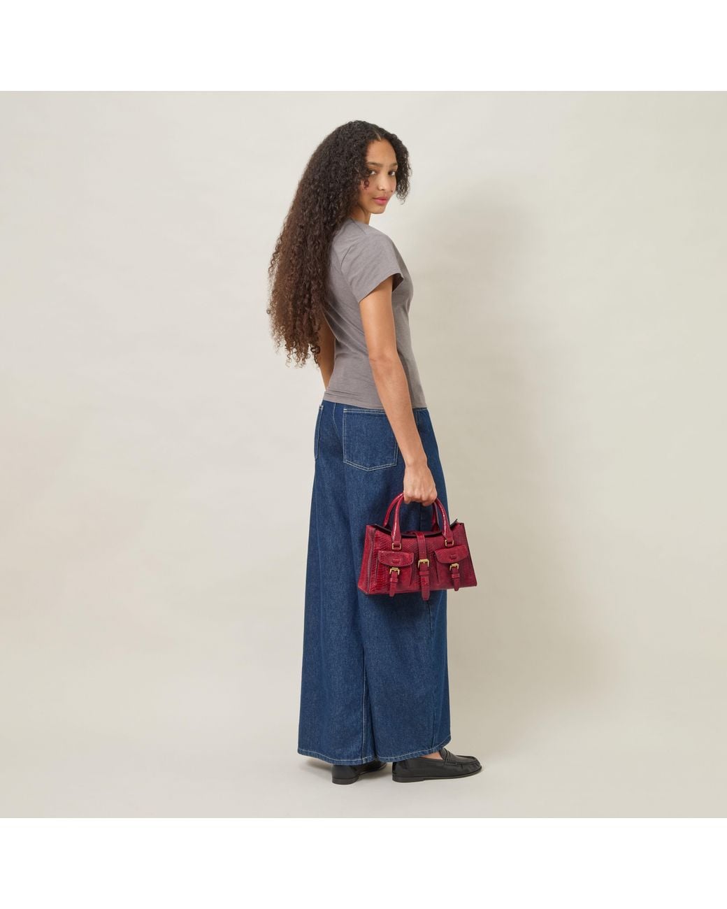 Mulberry Red Small Roxanne Apple