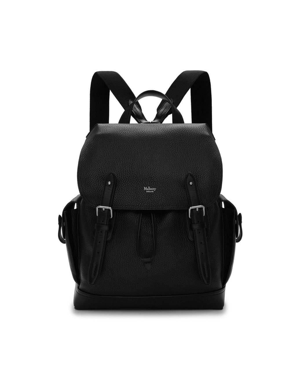 Mulberry Black Rye Leather Messenger Bag for men