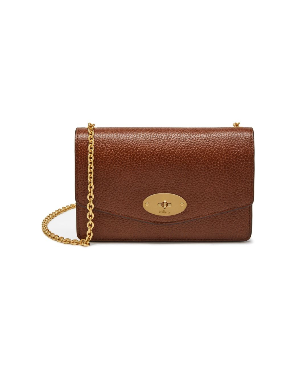 Mulberry Brown Small Darley Oak Natural Grain Leather