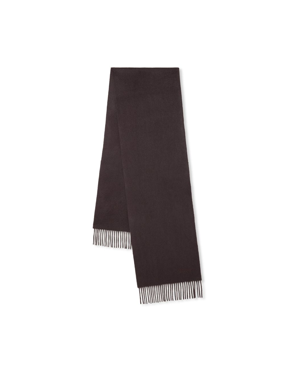 Mulberry Brown Cashmere Scarf Ebony