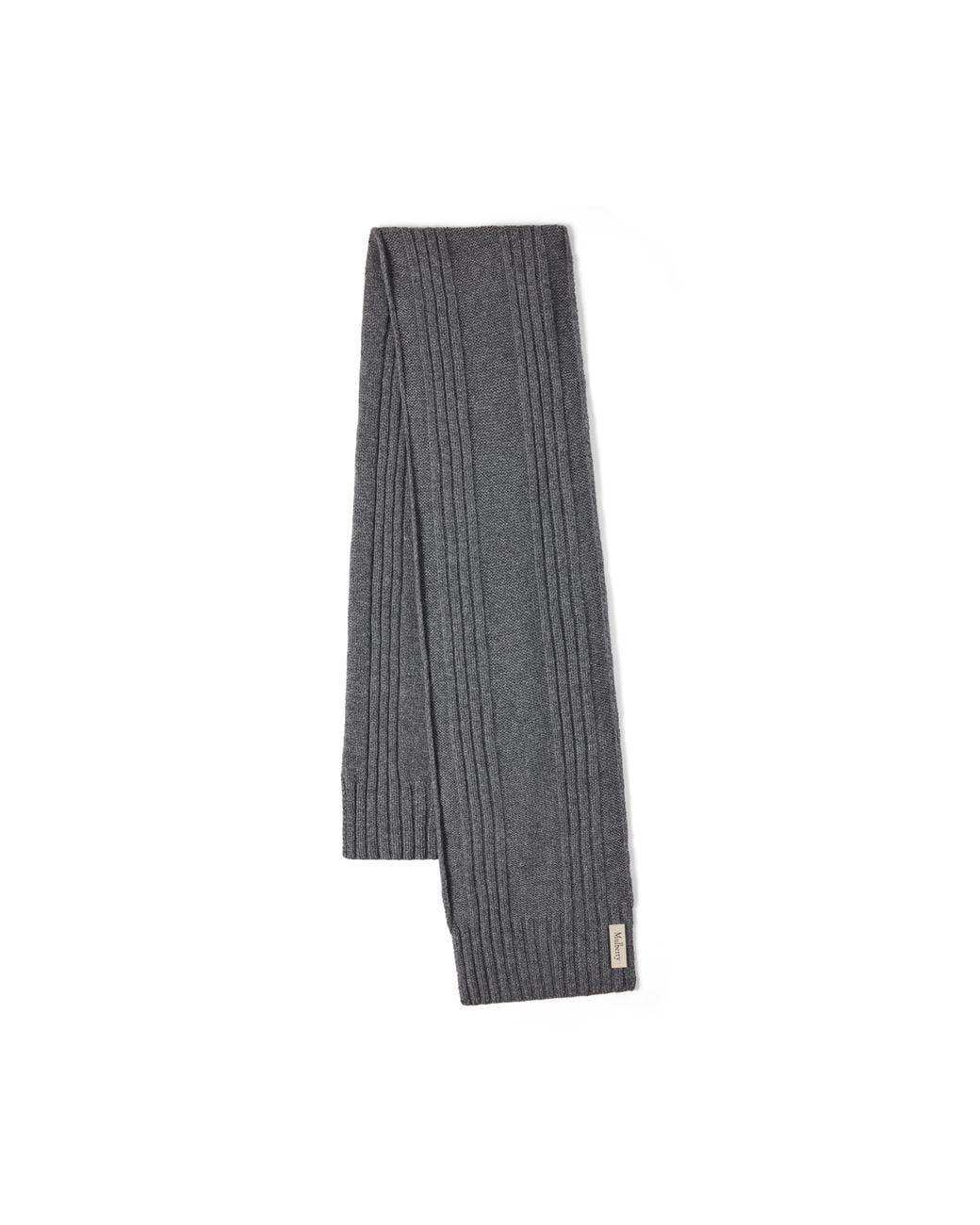 Mulberry Strickschal Mit Rippenmuster in Gray für Herren