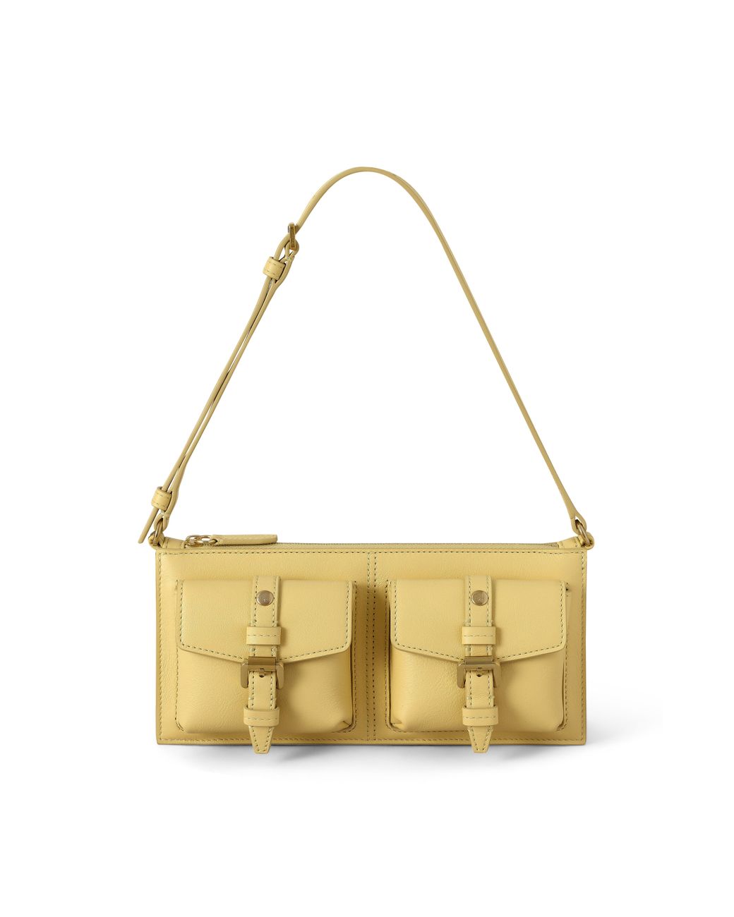 Mulberry Metallic Leather Mini Roxanne Shoulder Bag Butter
