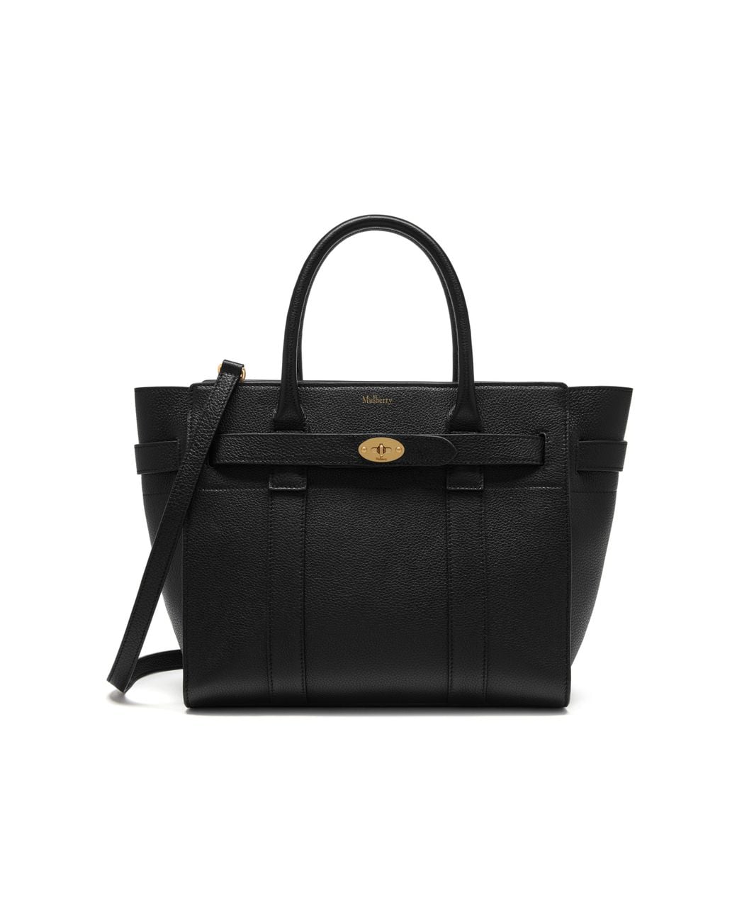 Mulberry Black Small Zipped Bayswater