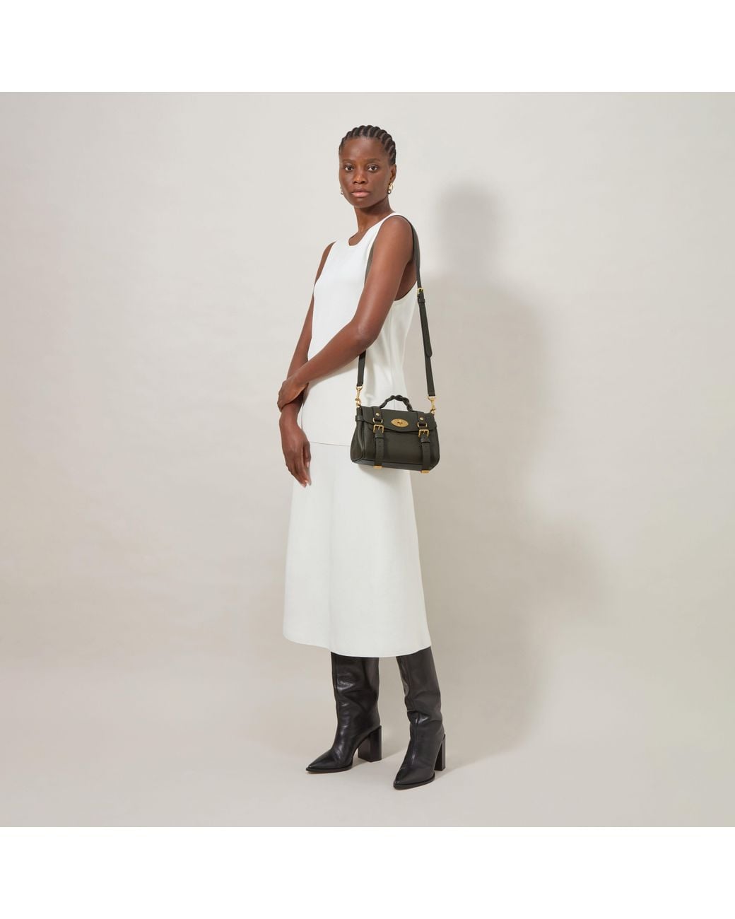 Mulberry Black Mini Alexa Juniper