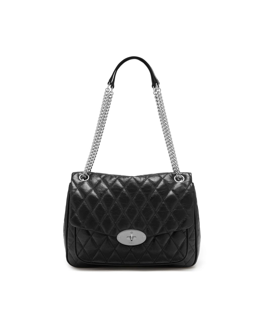 Mulberry Darley Shoulder Bag In Black Quilted Shiny Buffalo Lyst