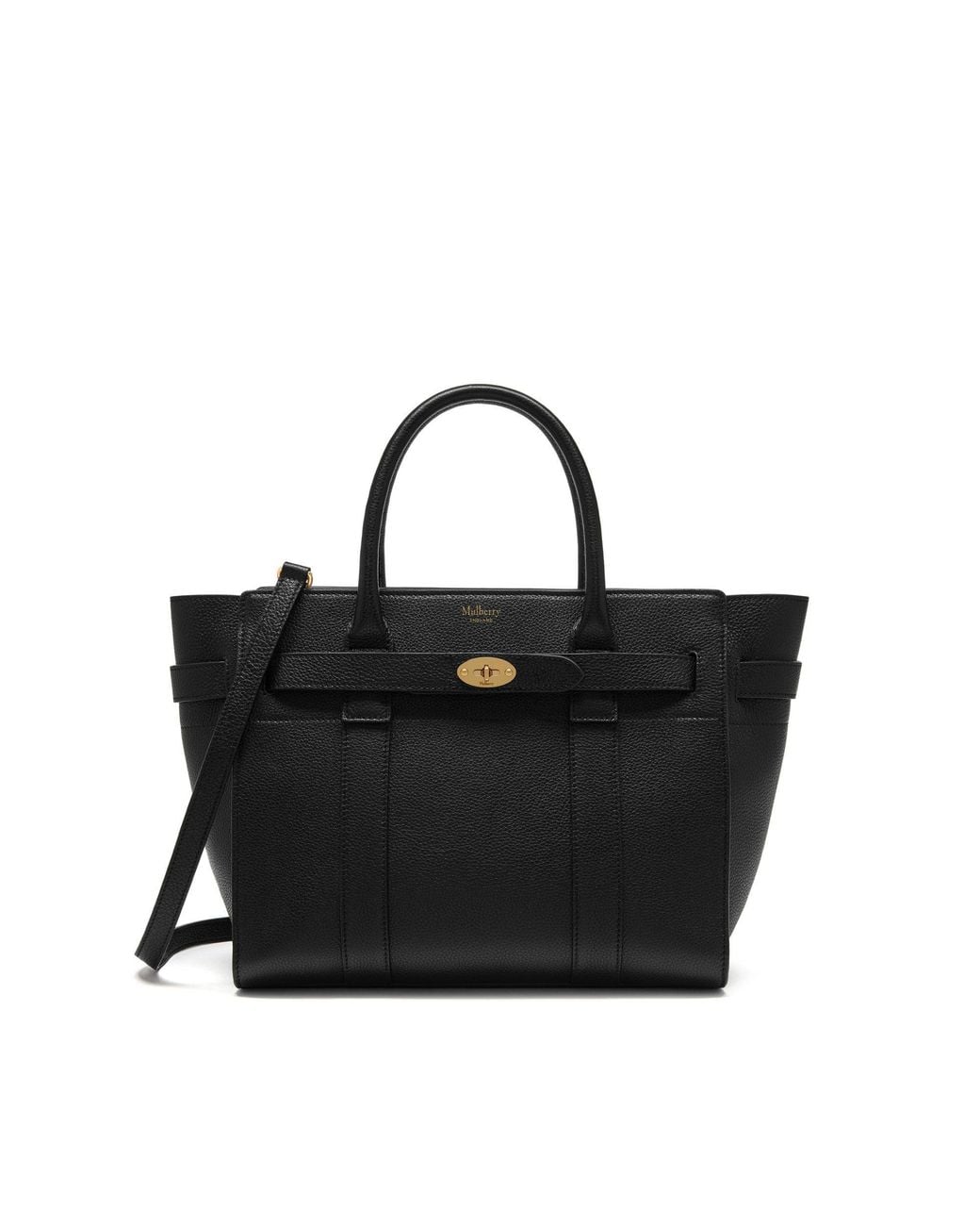 Mulberry Black Small Zipped Bayswater
