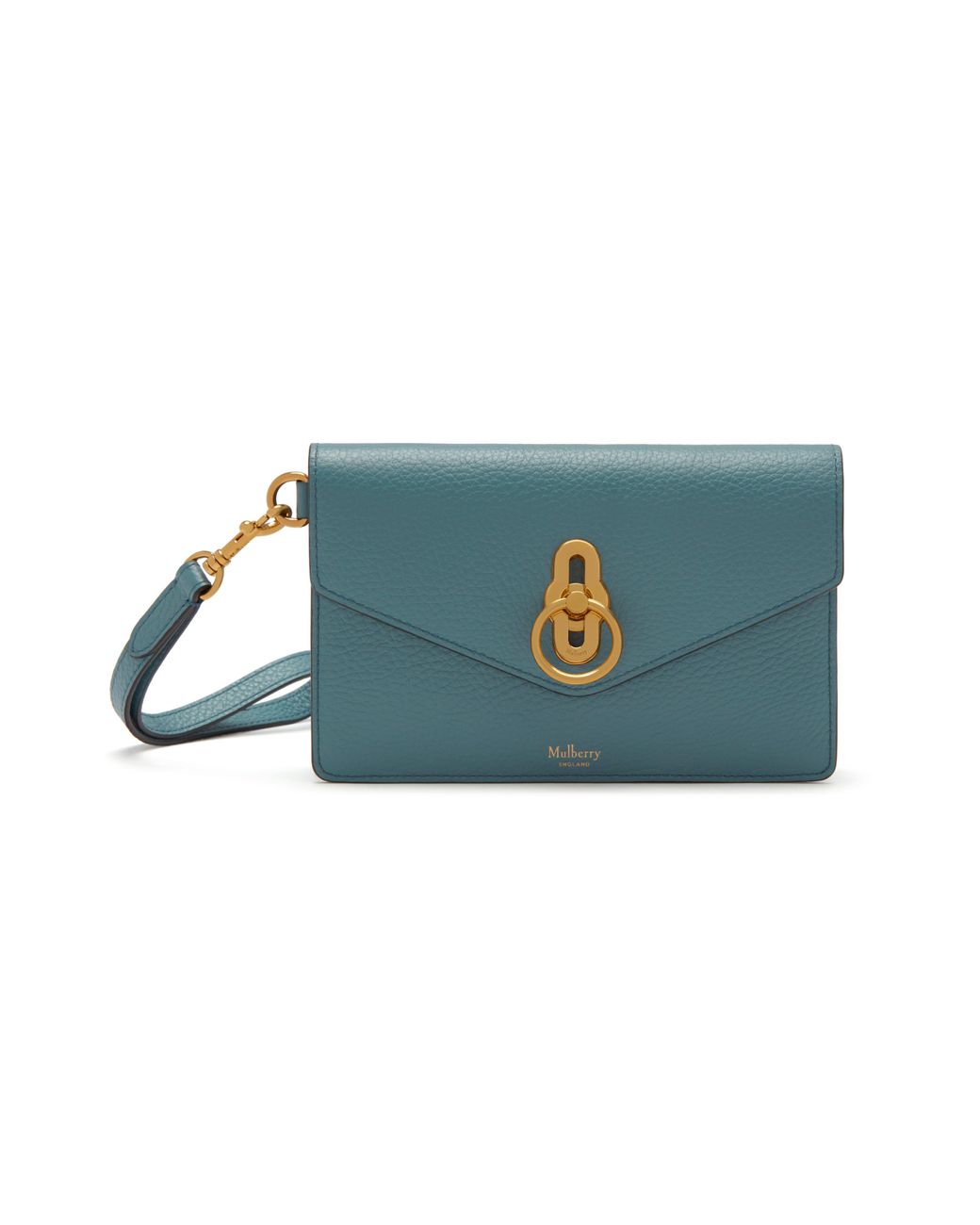 Mulberry Amberley Phone Clutch In Poseidon Blue Small Classic