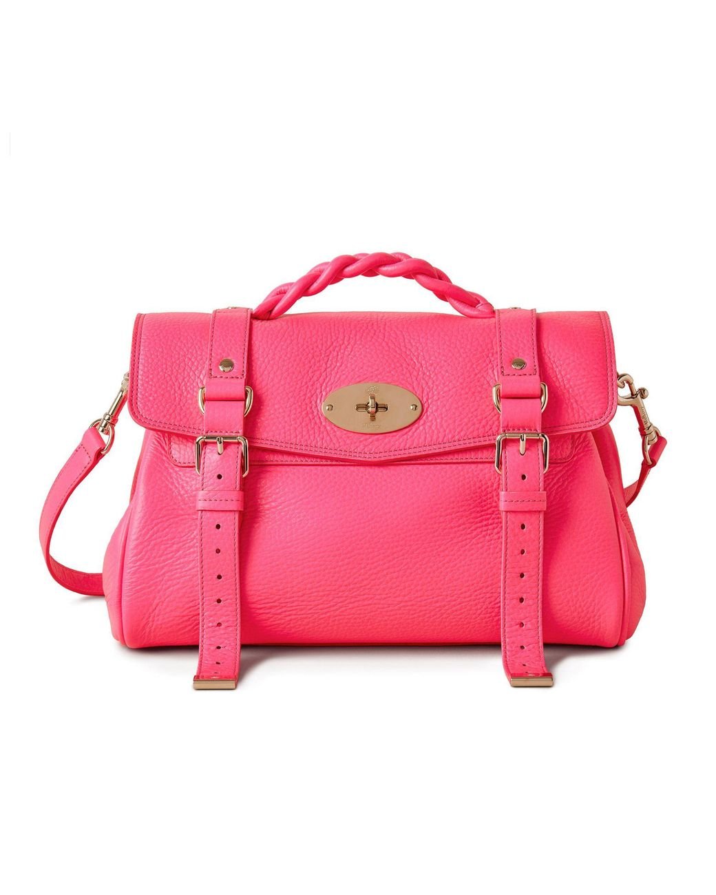 Mulberry Alexa Leather Bag in peach-pink