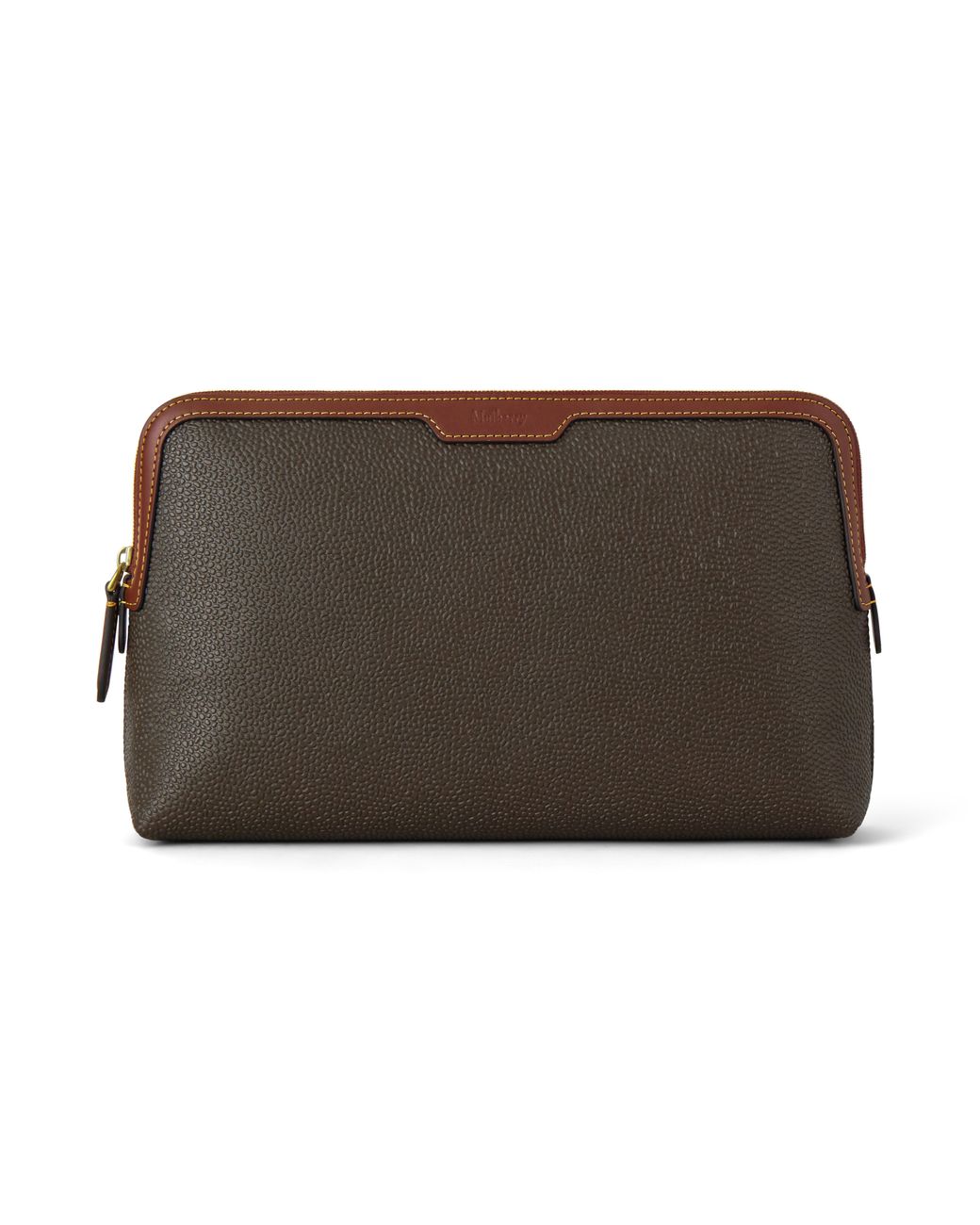 Mulberry Brown Medium Cosmetic Pouch Mole-Cognac