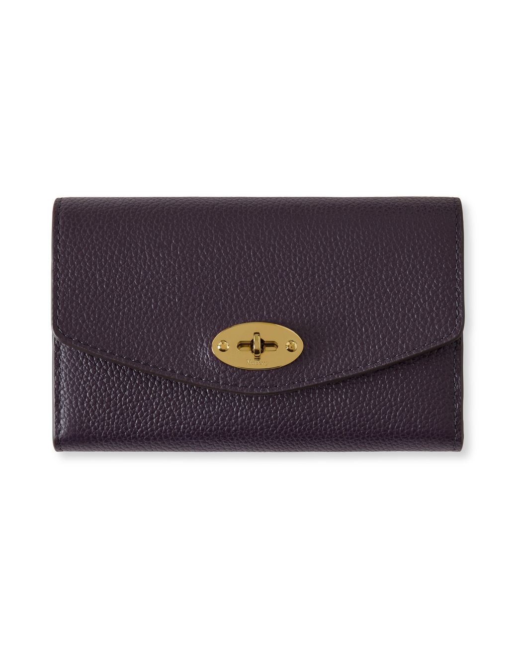 Mulberry Medium Darley Wallet Deep Aubergine in Blue | Lyst UK