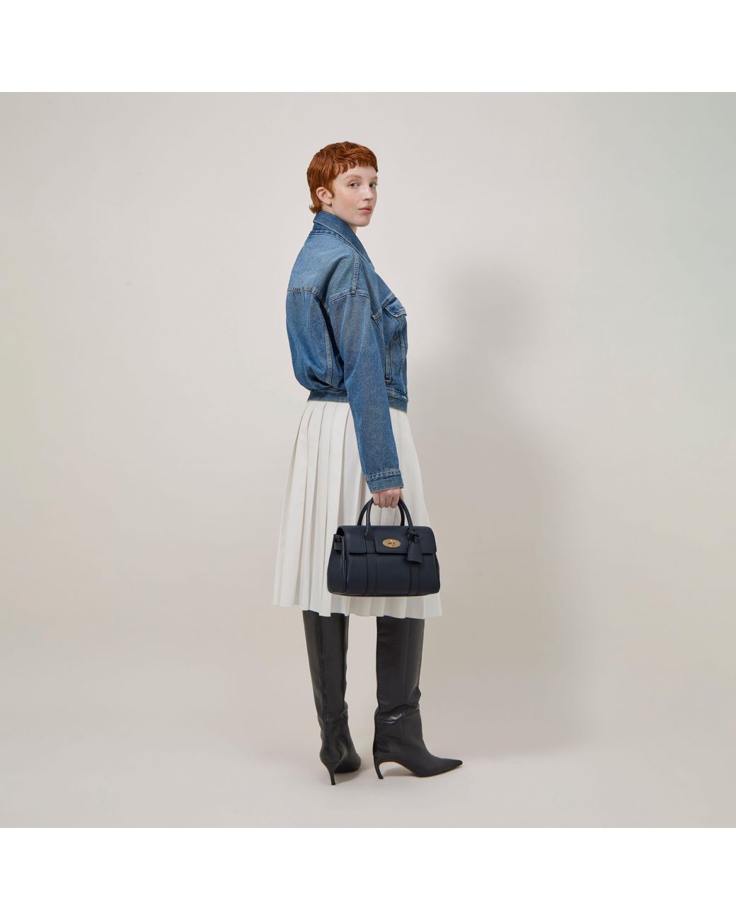 Mulberry Blue Bayswater Satchel