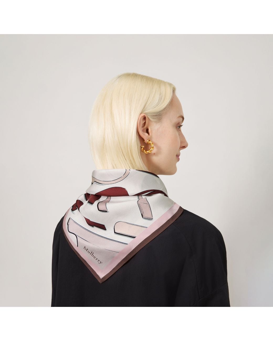 Mulberry Multicolor Square Scarf