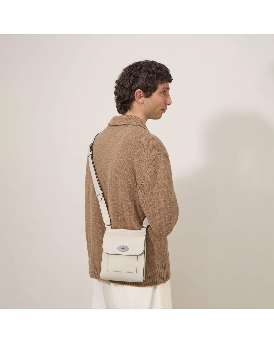 Mulberry Gray Small Antony Eggshell for men