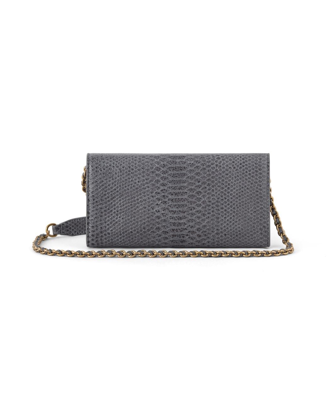 Mulberry Gray Lily Chain Wallet Foggy