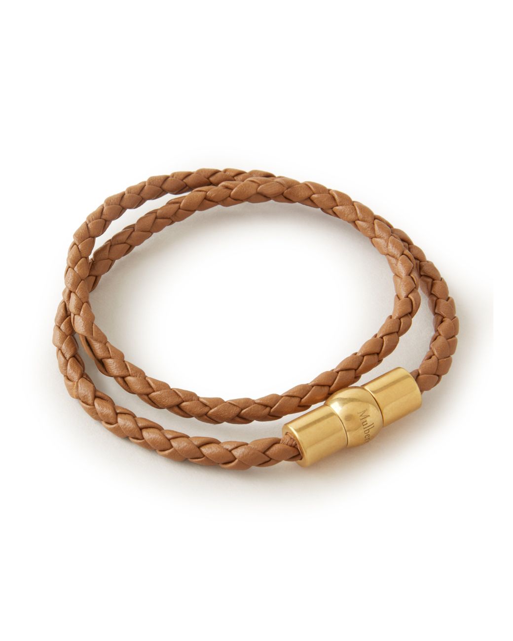 Mulberry Brown Iris Double Bracelet