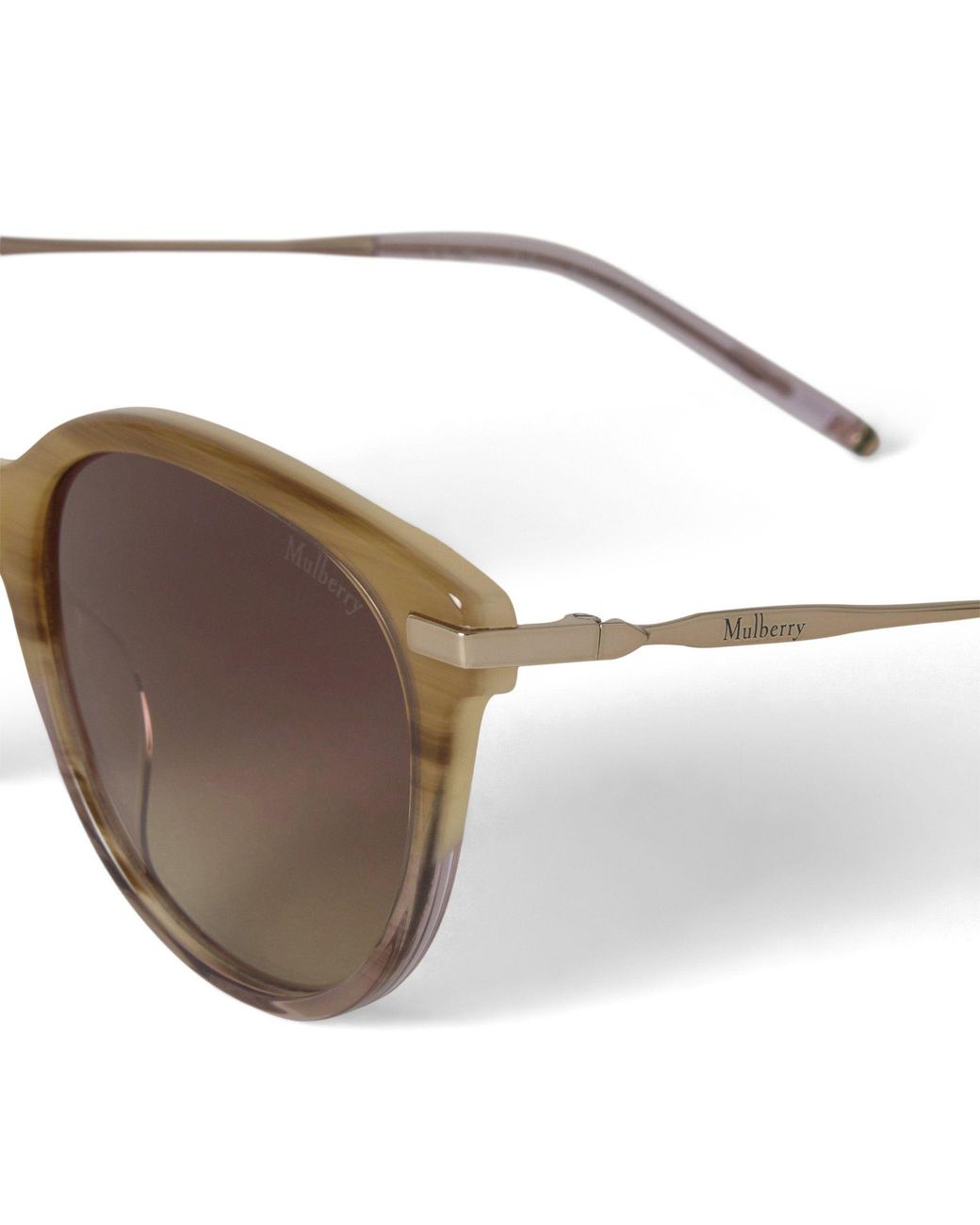 Mulberry Brown Megan Sunglasses Blonde Horn