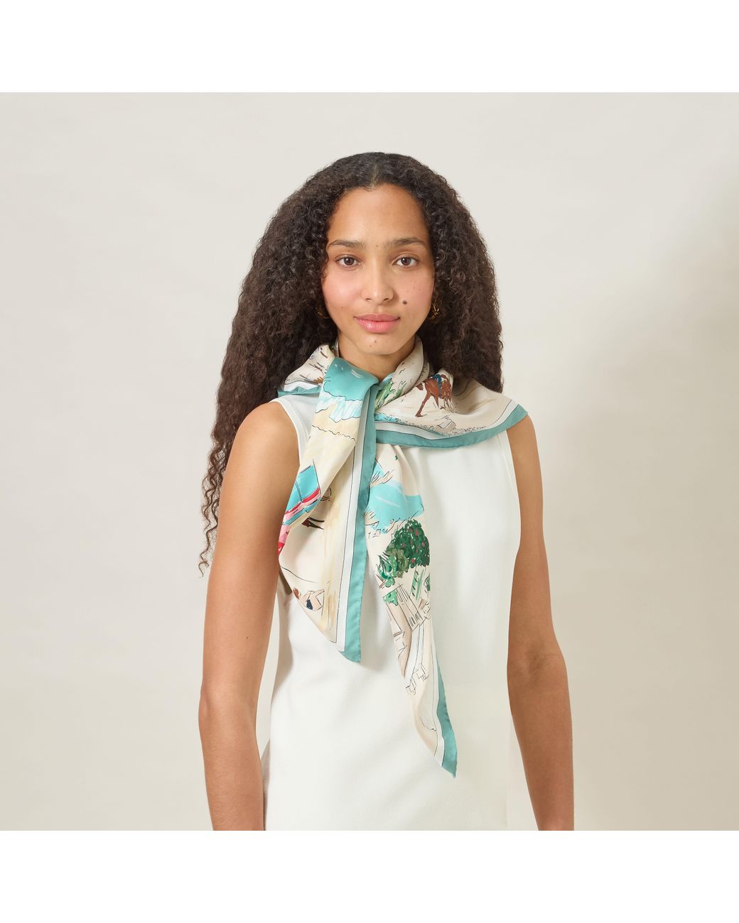 Mulberry Green Large Square Scarf