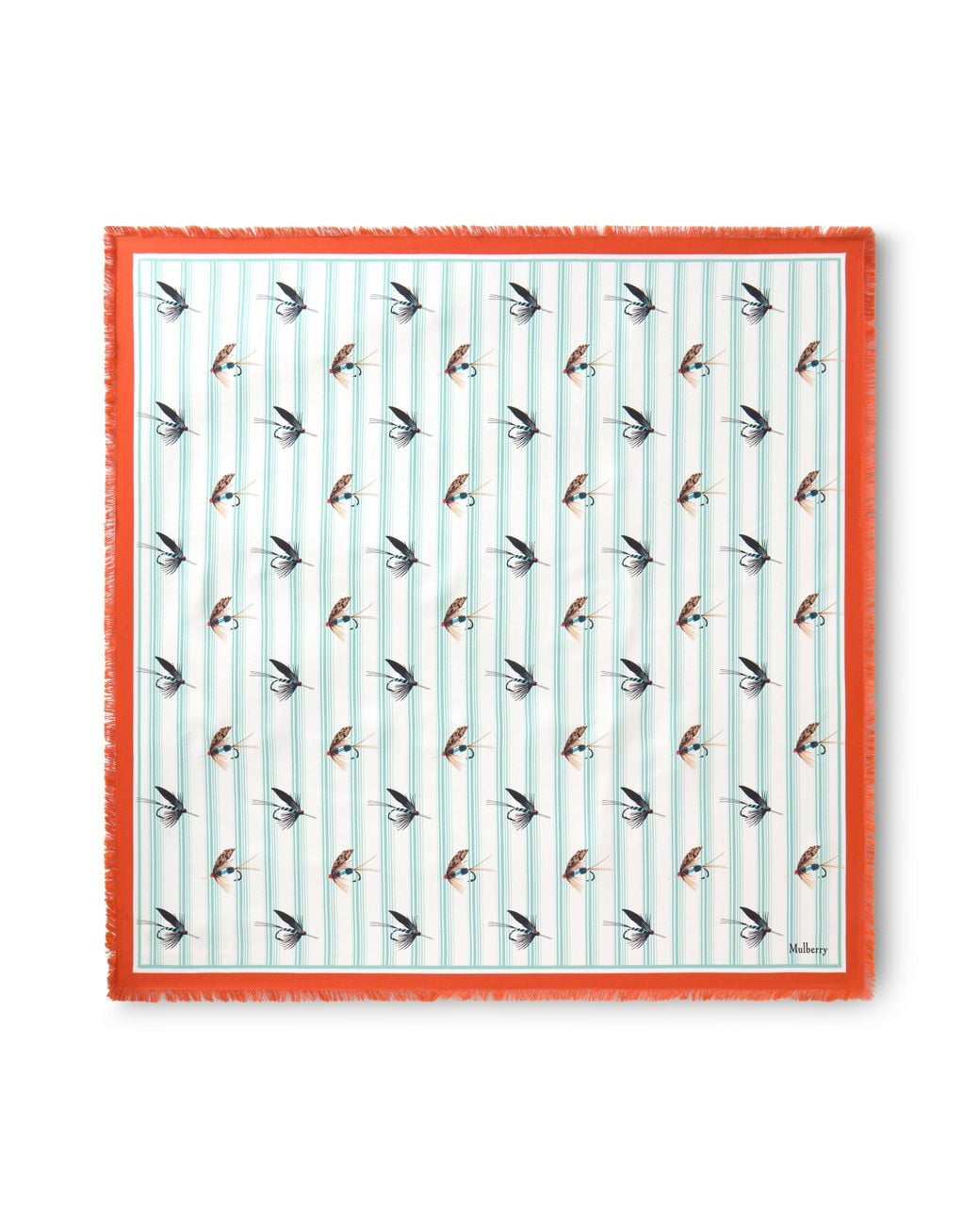 Mulberry Blue Square Scarf