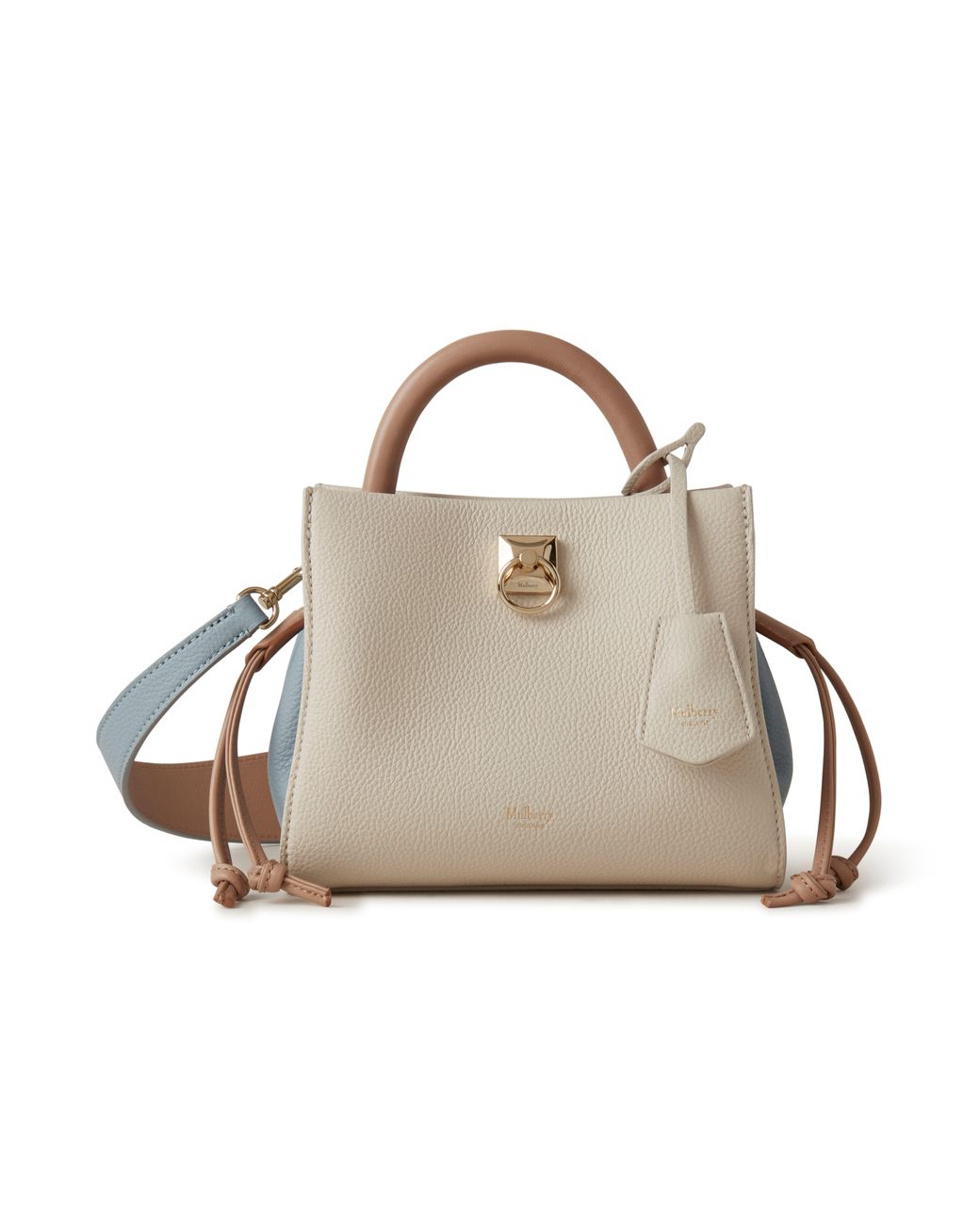 Mulberry Mini Iris In Cloud, Chalk And Light Salmon Small Classic