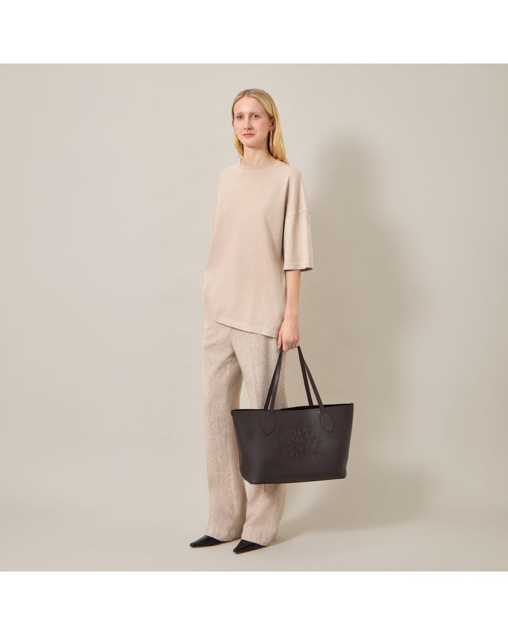 Mulberry Brown Tree Tote Ebony