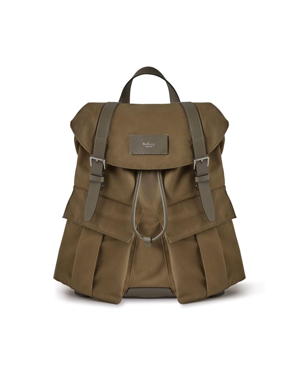 Mulberry Green Heritage Waxed Backpack Dark Moss for men