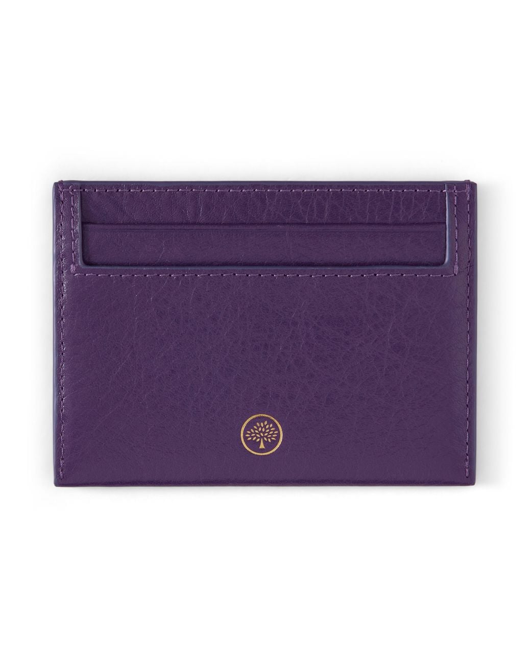 Mulberry Purple Leather Credit Card Slip Amethyst