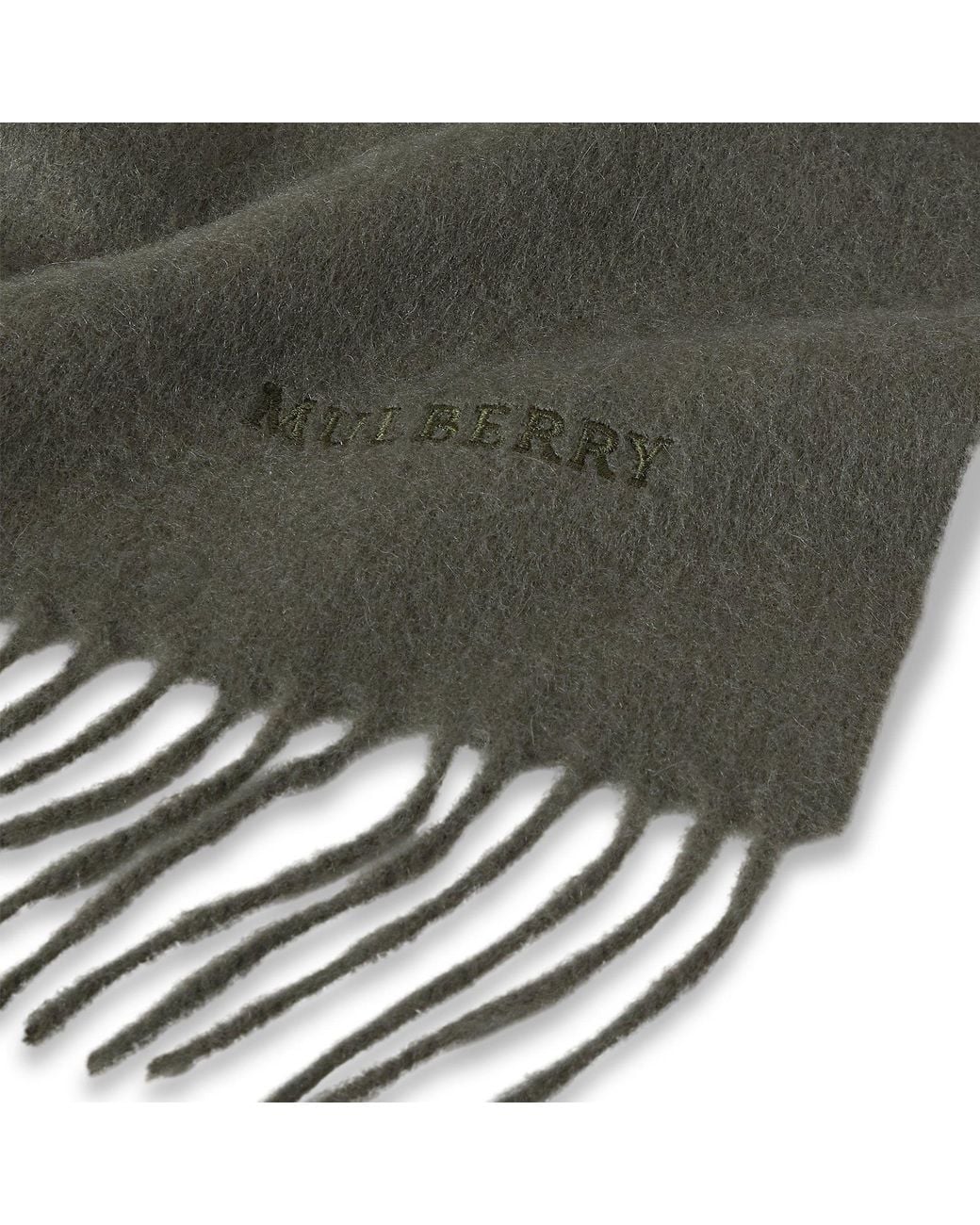 Mulberry Gray Cashmere Scarf Juniper