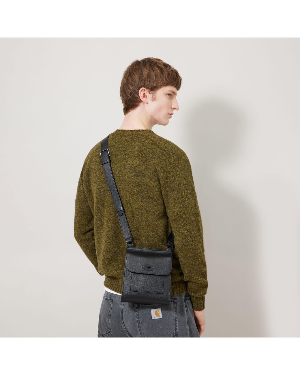 Mulberry Black Small Antony for men