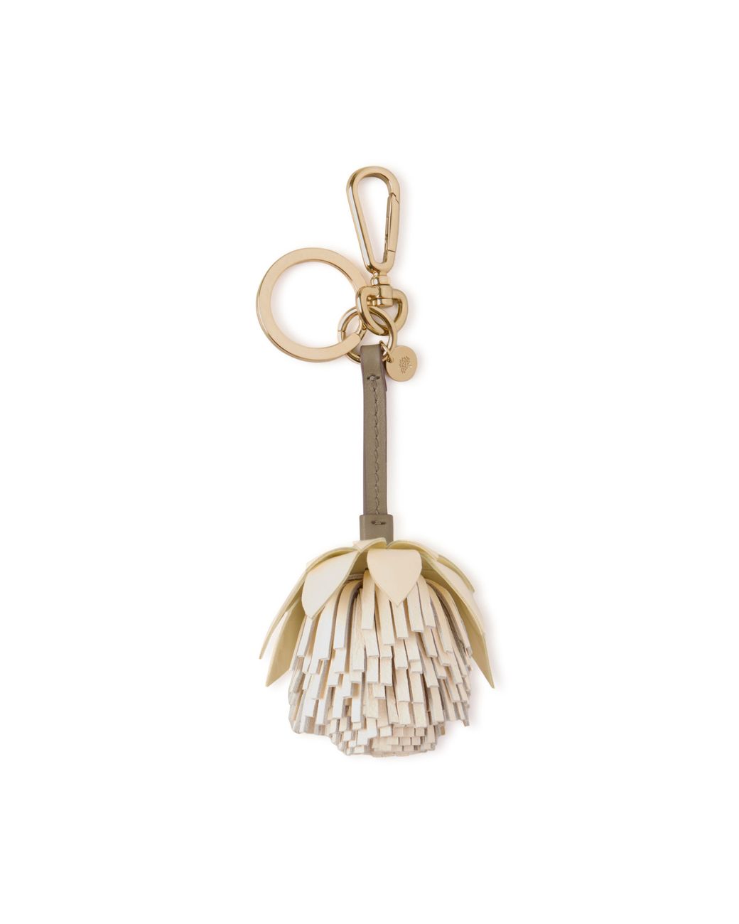 Mulberry Metallic Flower Keyring