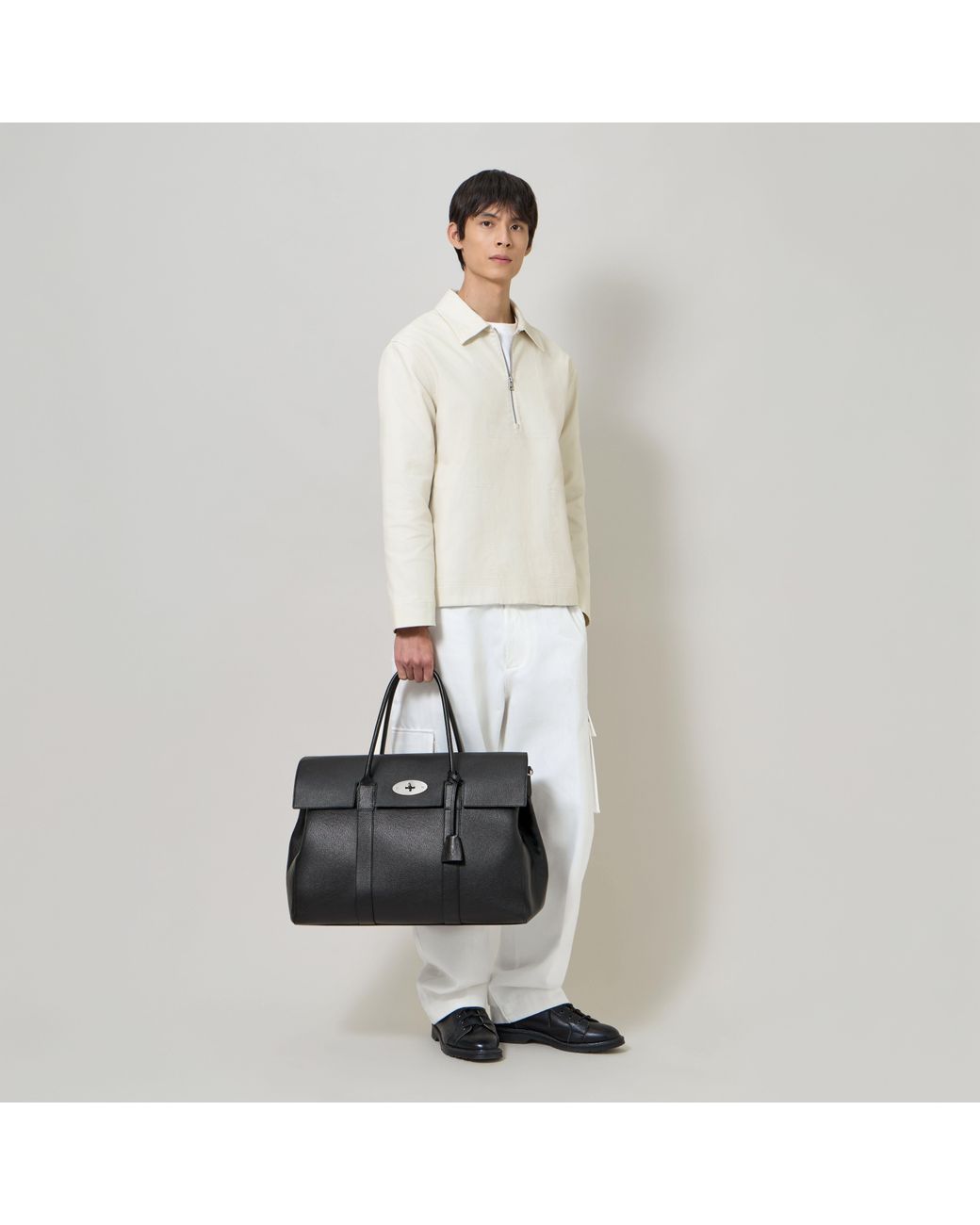 Mulberry Black Piccadilly Holdall for men