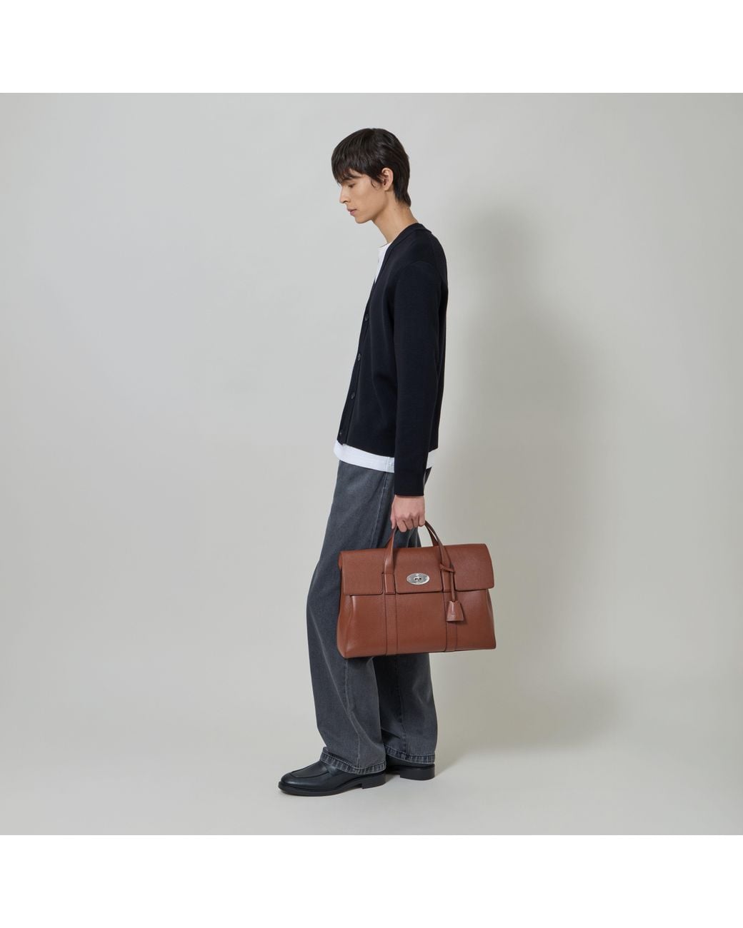 Mulberry Brown Piccadilly Messenger Oak for men