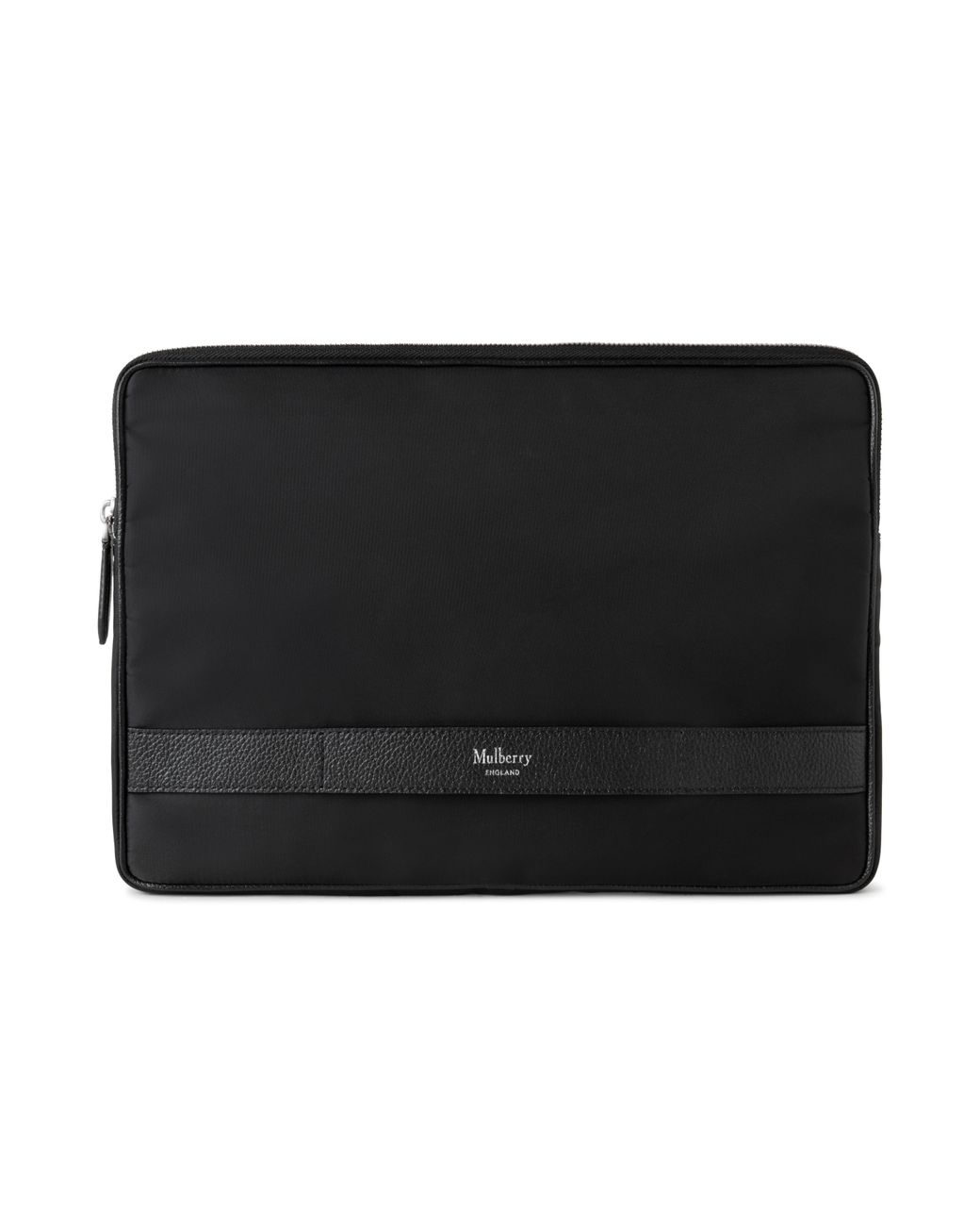Mulberry Black Heritage Nylon Laptop Sleeve for men