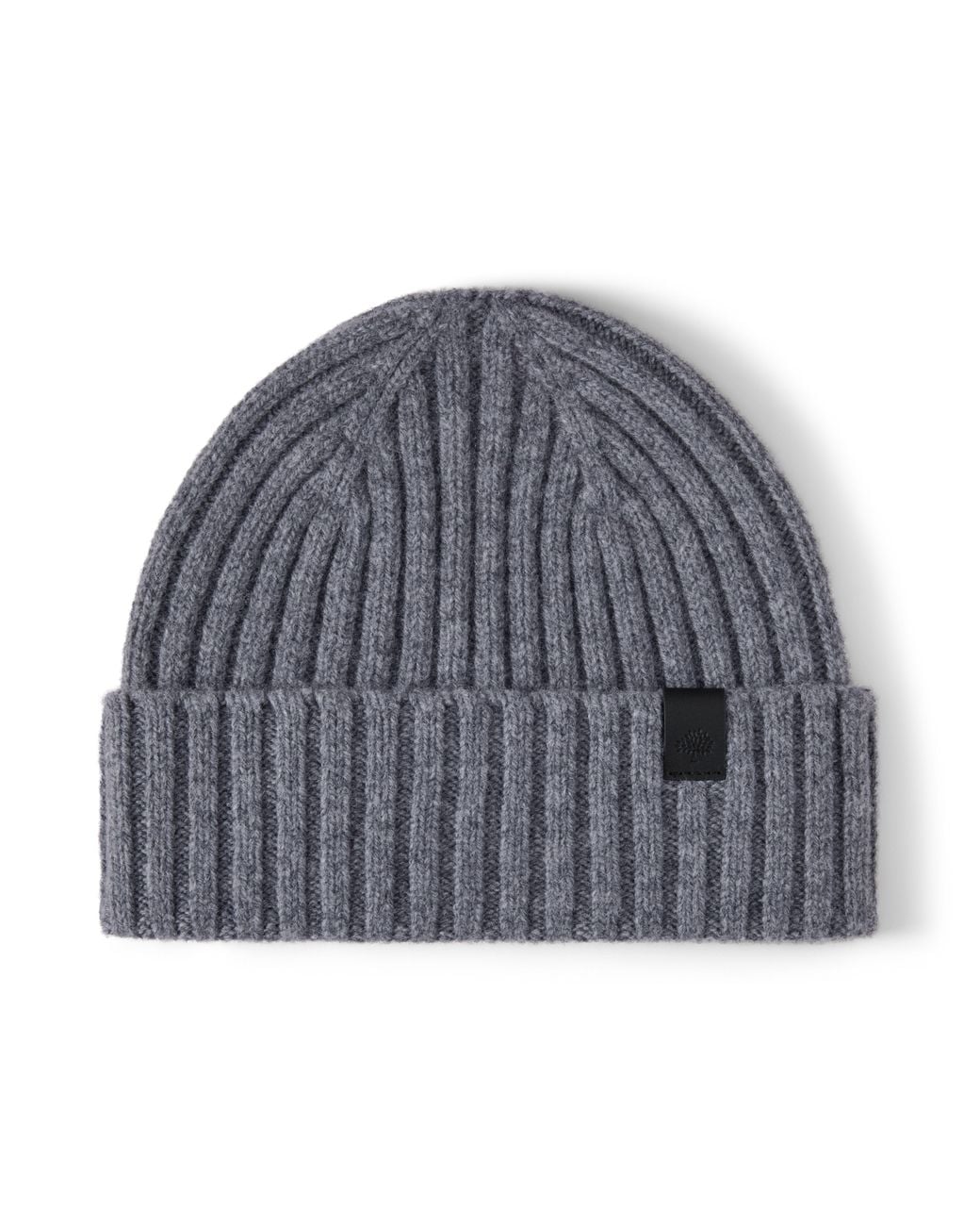 Mulberry Gray Ribbed Knit Beanie Foggy for men