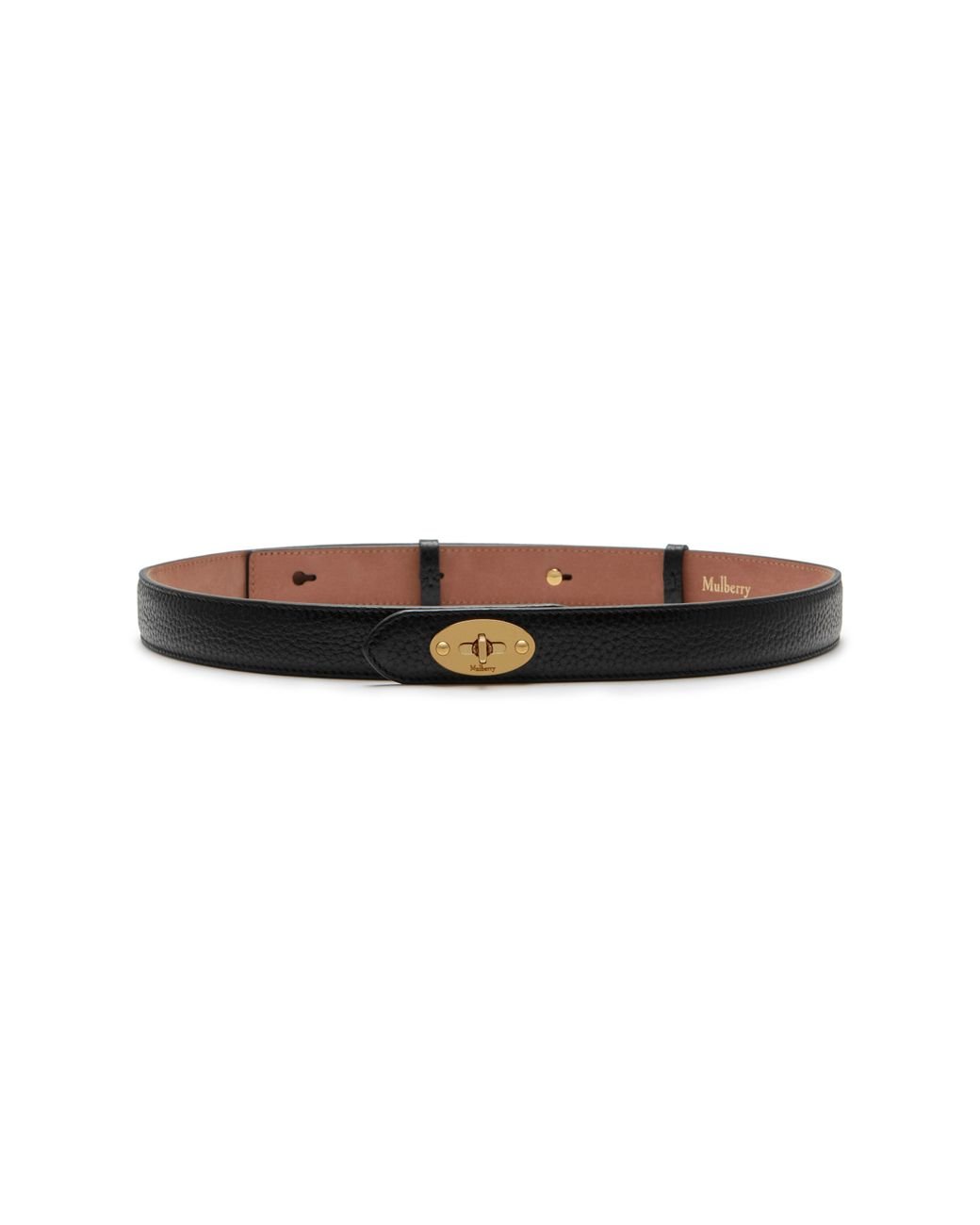 Mulberry Darley Belt In Black Natural Grain Leather | Lyst UK